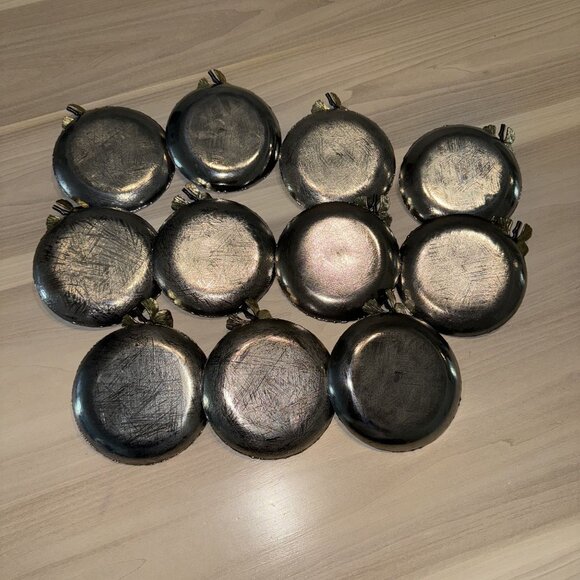 MichaelAram Butterfly Ginkgo Silver Stainless Steel Round Trinket Tray ONE PIECE - Picture 7 of 8